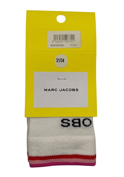 Calzini bambina bianchi in cotone MARC JACOBS | W10199/DELBIANCO